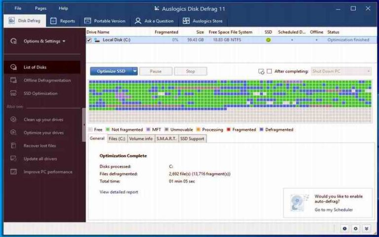 AUSLOGICS DISK DEFRAG