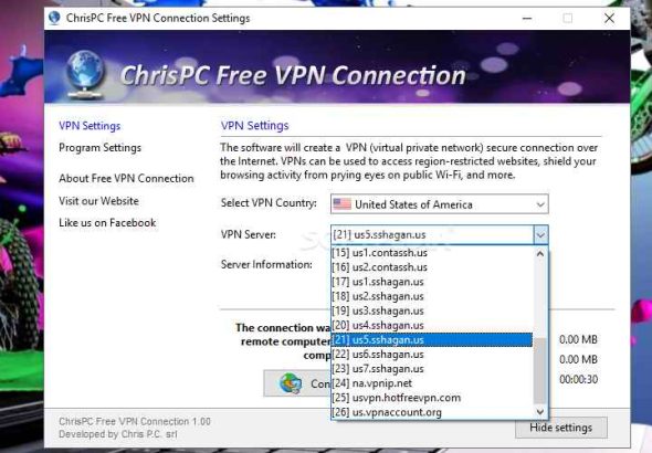 CHRISPC FRE VPN CONECTION