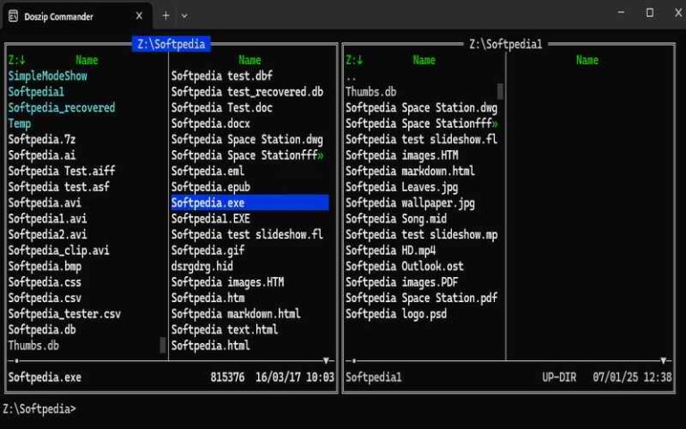 DOSZIP COMANDER